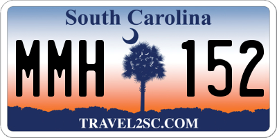 SC license plate MMH152