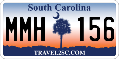 SC license plate MMH156