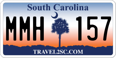 SC license plate MMH157