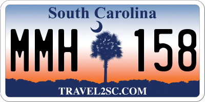 SC license plate MMH158