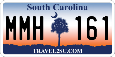 SC license plate MMH161