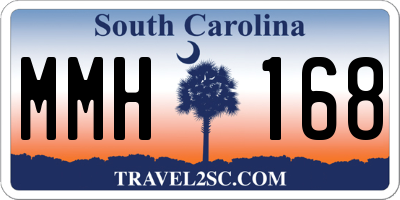 SC license plate MMH168