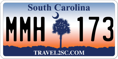 SC license plate MMH173