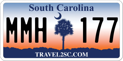 SC license plate MMH177
