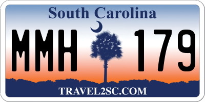 SC license plate MMH179