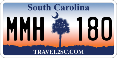 SC license plate MMH180