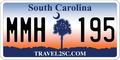 SC license plate MMH195
