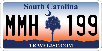 SC license plate MMH199