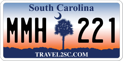 SC license plate MMH221