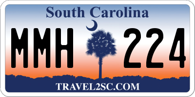 SC license plate MMH224
