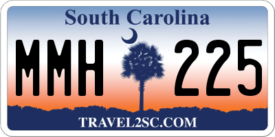 SC license plate MMH225