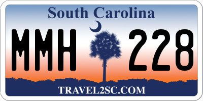 SC license plate MMH228
