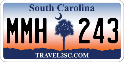 SC license plate MMH243