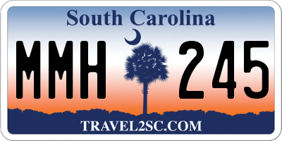 SC license plate MMH245