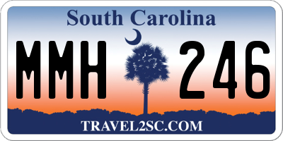 SC license plate MMH246