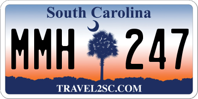 SC license plate MMH247
