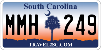 SC license plate MMH249