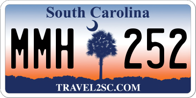 SC license plate MMH252