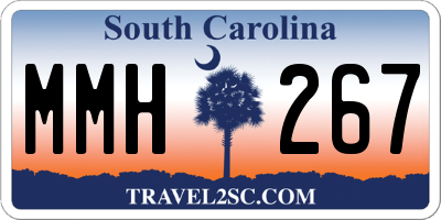 SC license plate MMH267