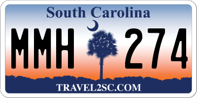 SC license plate MMH274