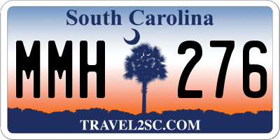 SC license plate MMH276