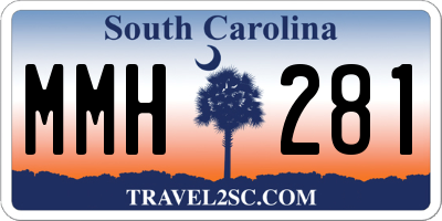 SC license plate MMH281
