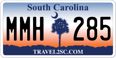 SC license plate MMH285