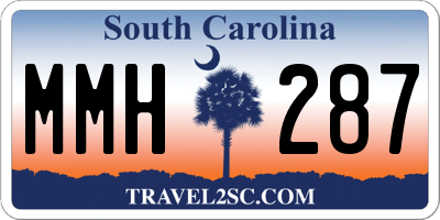 SC license plate MMH287