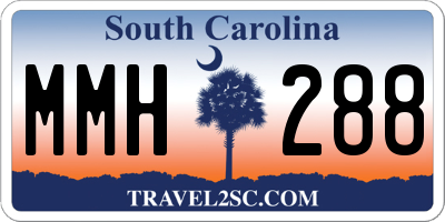 SC license plate MMH288