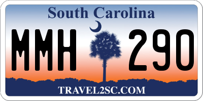 SC license plate MMH290