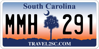 SC license plate MMH291