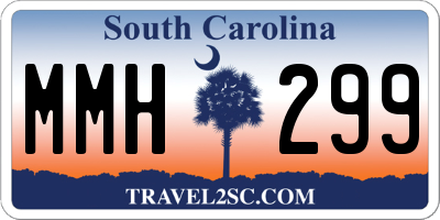 SC license plate MMH299
