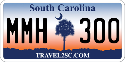 SC license plate MMH300