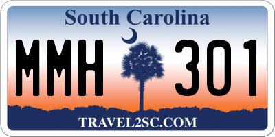 SC license plate MMH301