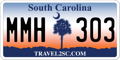 SC license plate MMH303