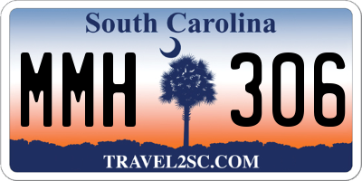 SC license plate MMH306