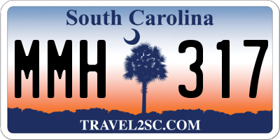 SC license plate MMH317
