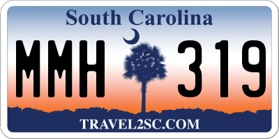 SC license plate MMH319