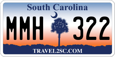 SC license plate MMH322