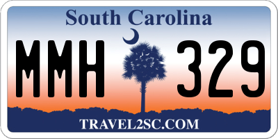 SC license plate MMH329