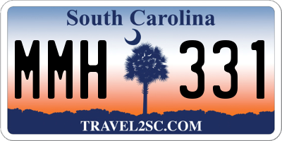 SC license plate MMH331