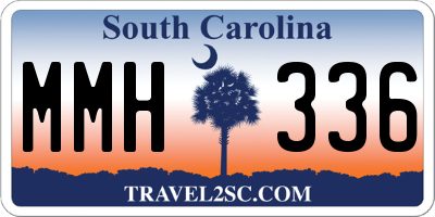 SC license plate MMH336