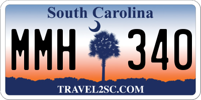 SC license plate MMH340