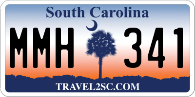 SC license plate MMH341