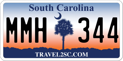 SC license plate MMH344