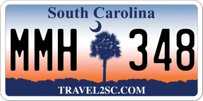 SC license plate MMH348