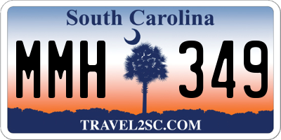 SC license plate MMH349