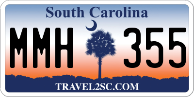 SC license plate MMH355