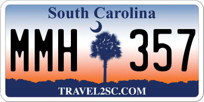 SC license plate MMH357