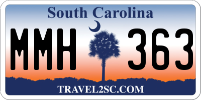SC license plate MMH363